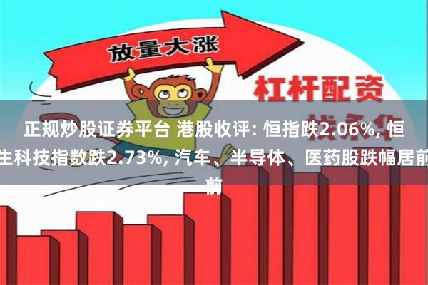 正规炒股证券平台 港股收评: 恒指跌2.06%, 恒生科技指数跌2.73%, 汽车、半导体、医药股跌幅居前