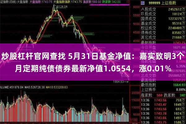 炒股杠杆官网查找 5月31日基金净值：嘉实致明3个月定期纯债