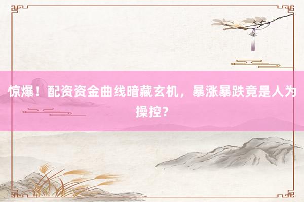 惊爆！配资资金曲线暗藏玄机，暴涨暴跌竟是人为操控？