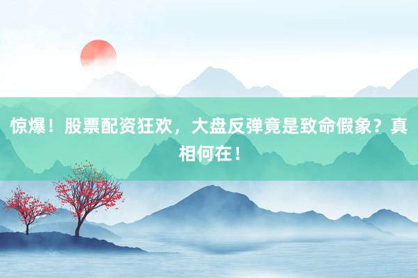 惊爆！股票配资狂欢，大盘反弹竟是致命假象？真相何在！