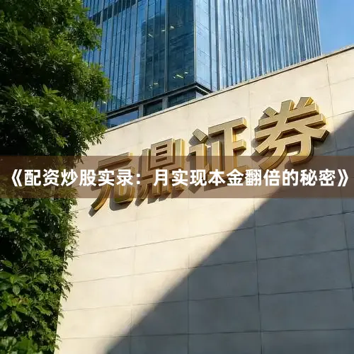 《配资炒股实录:月实现本金翻倍的秘密》
