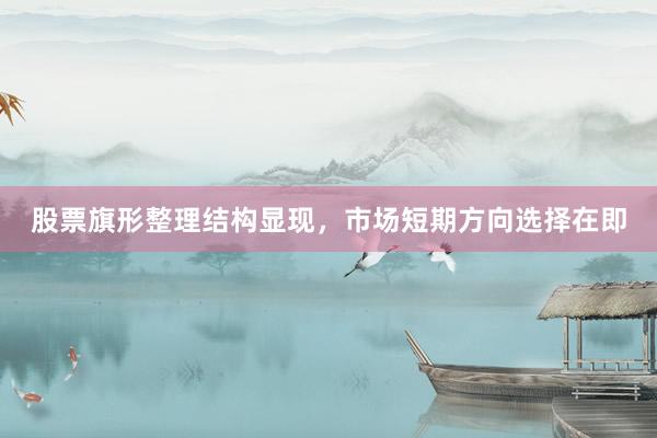 股票旗形整理结构显现，市场短期方向选择在即