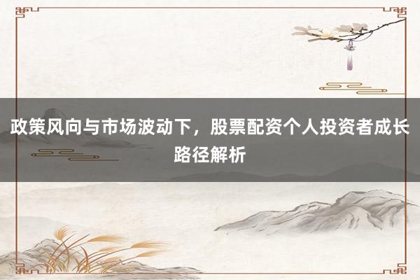 政策风向与市场波动下，股票配资个人投资者成长路径解析