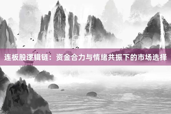 连板股逻辑链：资金合力与情绪共振下的市场选择